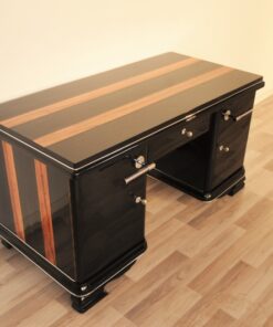 Art Deco, Desk, indian, aplle wood, plain, simple, design, highgloss, applications, polished, restored, office, furniture