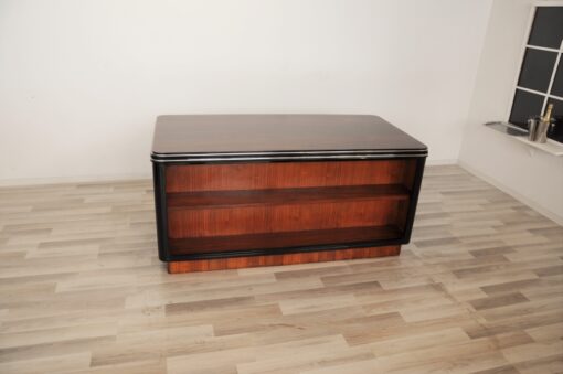 Art Deco Desk, Furniture, Office, Palisander, Rosewood, Design, Vintage, ANtique, Pianolacquer, Veneer, high quality, hand polished