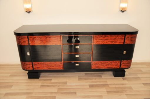 Art Deco, credenza, sideboard, buffet, piano lacquer, high gloss, polished, handmade, storage, living room, design, commode