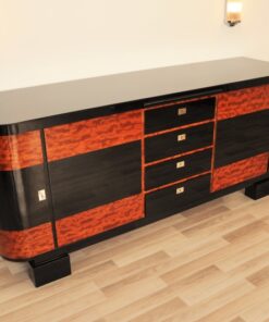 Art Deco, credenza, sideboard, buffet, piano lacquer, high gloss, polished, handmade, storage, living room, design, commode