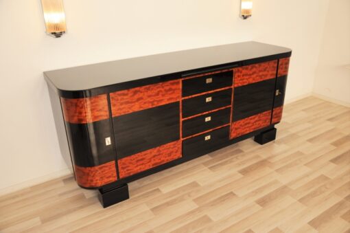 Art Deco, credenza, sideboard, buffet, piano lacquer, high gloss, polished, handmade, storage, living room, design, commode