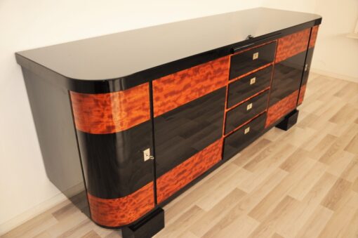 Art Deco, credenza, sideboard, buffet, piano lacquer, high gloss, polished, handmade, storage, living room, design, commode