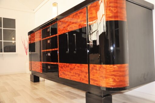 Art Deco, credenza, sideboard, buffet, piano lacquer, high gloss, polished, handmade, storage, living room, design, commode