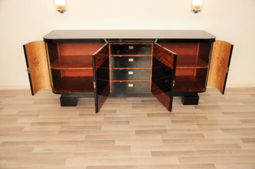 Art Deco, credenza, sideboard, buffet, piano lacquer, high gloss, polished, handmade, storage, living room, design, commode