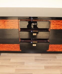 Art Deco, credenza, sideboard, buffet, piano lacquer, high gloss, polished, handmade, storage, living room, design, commode