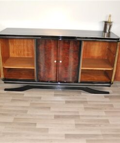 Art Deco, Sideboard, Floating, Design, Walnut, Antique, Doors, Storage, vintage, buffet, credenza, restored, made in germany