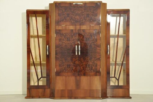 Art Deco, Bar, Cabinet, Sideboard, Commode, Furniture, Storage Piece, Showcase, Vitrine, Walnut, Veneer, Mirror, Interior, Design, Living room