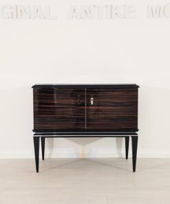 Art Deco, Commode, Chest of drawers, design, macassar, wood, handpolished, living room, storage, luxurious, furniture, feet,