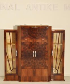 Art Deco, Bar, Cabinet, Sideboard, Commode, Furniture, Storage Piece, Showcase, Vitrine, Walnut, Veneer, Mirror, Interior, Design, Living room