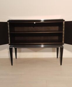 Art Deco, Commode, Chest of drawers, design, macassar, wood, handpolished, living room, storage, luxurious, furniture, feet,