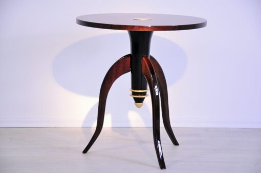 Art Deco, Table, Sidetable, Tripod, Furniture, Design, Pair, Furniture, Living room, elegant, brass, curved legs, france,