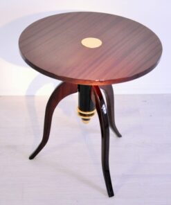 Art Deco, Table, Sidetable, Tripod, Furniture, Design, Pair, Furniture, Living room, elegant, brass, curved legs, france,