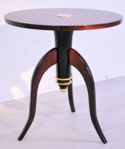 Art Deco, Table, Sidetable, Tripod, Furniture, Design, Pair, Furniture, Living room, elegant, brass, curved legs, france,