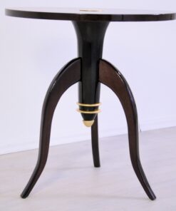 Art Deco, Table, Sidetable, Tripod, Furniture, Design, Pair, Furniture, Living room, elegant, brass, curved legs, france,