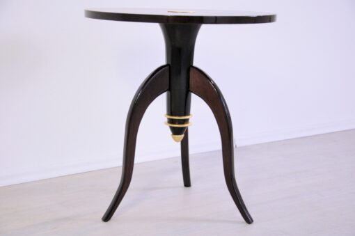 Art Deco, Table, Sidetable, Tripod, Furniture, Design, Pair, Furniture, Living room, elegant, brass, curved legs, france,