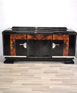 Art Deco, Buffet, Credenza, Sideboard, Burlwood, highgloss, french, storage, space, elegant, body , form, applications, original