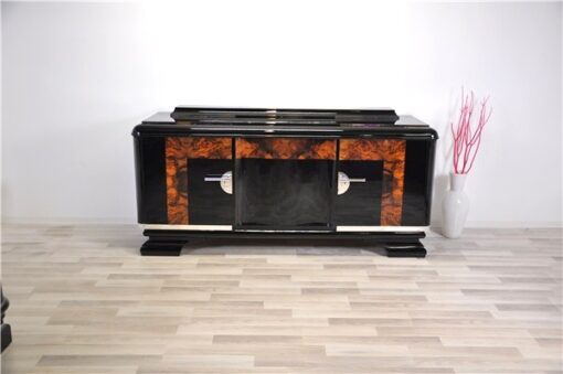 Art Deco, Buffet, Credenza, Sideboard, Burlwood, highgloss, french, storage, space, elegant, body , form, applications, original