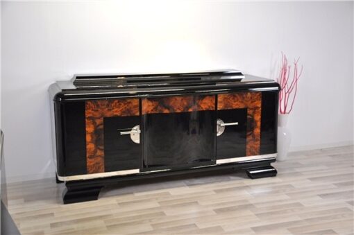 Art Deco, Buffet, Credenza, Sideboard, Burlwood, highgloss, french, storage, space, elegant, body , form, applications, original