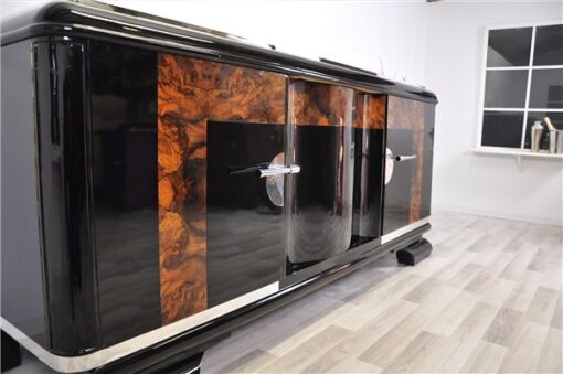 Art Deco, Buffet, Credenza, Sideboard, Burlwood, highgloss, french, storage, space, elegant, body , form, applications, original