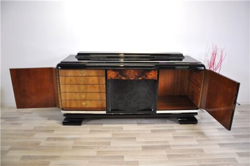 Art Deco, Buffet, Credenza, Sideboard, Burlwood, highgloss, french, storage, space, elegant, body , form, applications, original