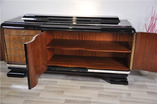 Art Deco, Buffet, Credenza, Sideboard, Burlwood, highgloss, french, storage, space, elegant, body , form, applications, original