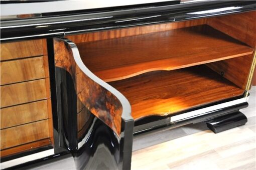 Art Deco, Buffet, Credenza, Sideboard, Burlwood, highgloss, french, storage, space, elegant, body , form, applications, original