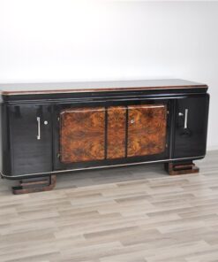 Extra Large, xxl, sideboard, burl, wood, art deco, antique, france, furniture, storage piece, ornamentation, feet, design, luxurious, elegant