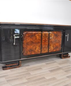 Extra Large, xxl, sideboard, burl, wood, art deco, antique, france, furniture, storage piece, ornamentation, feet, design, luxurious, elegant