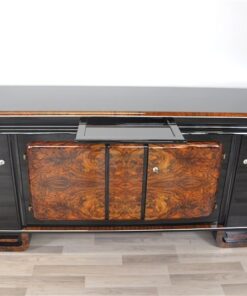 Extra Large, xxl, sideboard, burl, wood, art deco, antique, france, furniture, storage piece, ornamentation, feet, design, luxurious, elegant