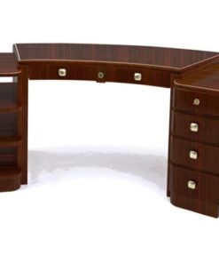 Desk, furniture, living room, France, Art Deco, Macassar, veneer, furniture, brown, design, luxury, classic, elegant, office