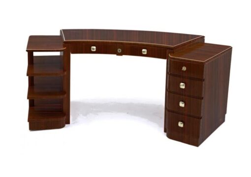 Desk, furniture, living room, France, Art Deco, Macassar, veneer, furniture, brown, design, luxury, classic, elegant, office