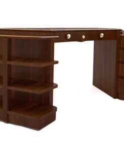 Desk, furniture, living room, France, Art Deco, Macassar, veneer, furniture, brown, design, luxury, classic, elegant, office