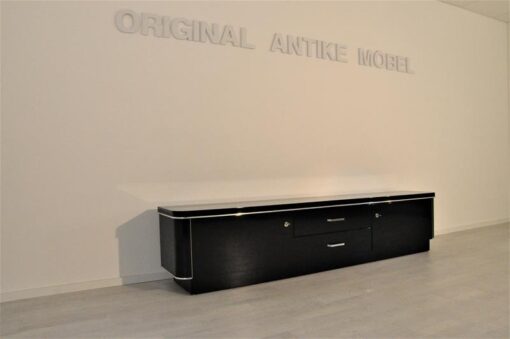 ArtDeco, Lowboard, Sideboard, commode, piano lacquer, highgloss, antique, furniture, chrome, livingroom, design, hand polished