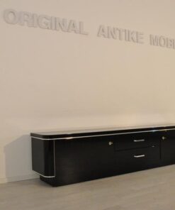 ArtDeco, Lowboard, Sideboard, commode, piano lacquer, highgloss, antique, furniture, chrome, livingroom, design, hand polished