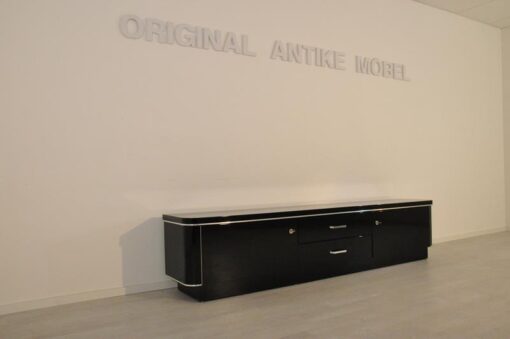 ArtDeco, Lowboard, Sideboard, commode, piano lacquer, highgloss, antique, furniture, chrome, livingroom, design, hand polished