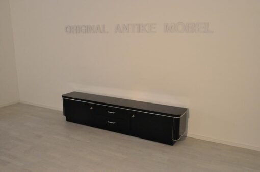 ArtDeco, Lowboard, Sideboard, commode, piano lacquer, highgloss, antique, furniture, chrome, livingroom, design, hand polished