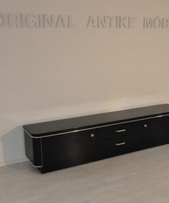 ArtDeco, Lowboard, Sideboard, commode, piano lacquer, highgloss, antique, furniture, chrome, livingroom, design, hand polished