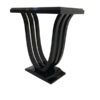 Black, pyramid mahogany, console, art deco, great foot, living room, design, replicas, luxury, veneer, mahogany, piano lacquer