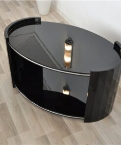 black, high gloss, couch, art deco, great foot, living room, table, lacquer, luxury, veneer, chrome lines,