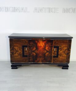 Art Deco, antique, sideboard, buffet, belgium, original, interior design, living room, storage, walnut, wood, veneer, high end