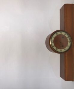 Clock, floor clock, brown, antique, luxury, living room, light brown, unrestored, design, elegant, wood, brass, inlays, great foot