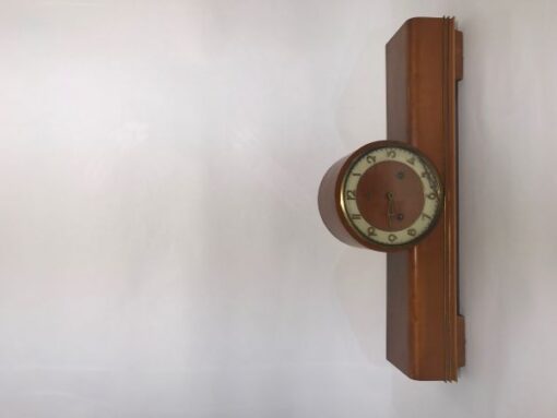 Clock, floor clock, brown, antique, luxury, living room, light brown, unrestored, design, elegant, wood, brass, inlays, great foot