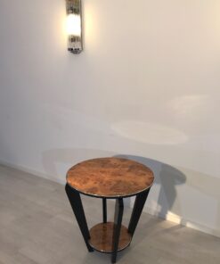 Art Deco, side table, design, burl, walnut, wood, restoration, antiques, grain, interior, home, decor, furniture, luxury, interiordesign