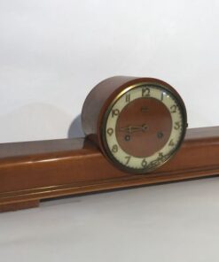 Clock, floor clock, brown, antique, luxury, living room, light brown, unrestored, design, elegant, wood, brass, inlays, great foot