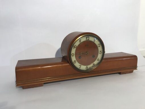 Clock, floor clock, brown, antique, luxury, living room, light brown, unrestored, design, elegant, wood, brass, inlays, great foot