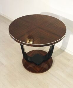 Custom Art Deco Design Side Table, High gloss, palisander wood, high end, luxurious, style, living room, bedroom, custom furniture, interior design