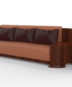 large walnut art deco sofa, grain, wood, design, antiques, original, french, luxurious woods, leather, customizable, drawers, cabinets, living room, handles, interior design