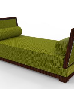 Two seater sofa art deco design, macassar, wood, luxurious, interior design, customizable furniture, home decoration, seating, living room, pillows