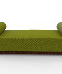 Two seater sofa art deco design, macassar, wood, luxurious, interior design, customizable furniture, home decoration, seating, living room, pillows