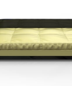 Black Art Deco Sofa, Daybed, large, design, style, luxurious, furniture, interior design, home, decoration, decor, elegant, piano lacquer, leather, mattress